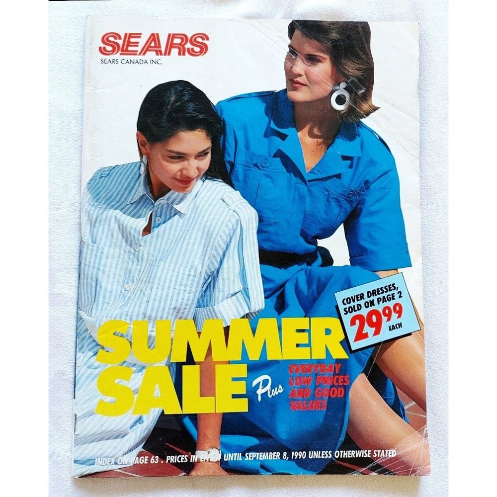 Sears Summer Sale Plus Catalog Fashion Electronics Vintage 1990 Extremely Rare